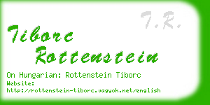 tiborc rottenstein business card